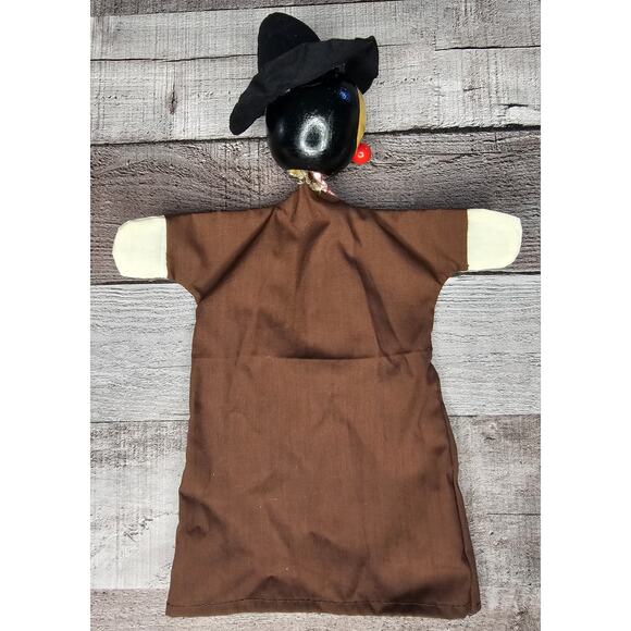 Vintage German Dr Rolf Ottmuller Hamberg hand PUPPET Wood Head Handmade Homespun - Picture 4 of 12